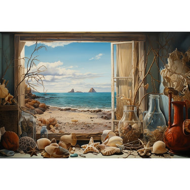 Canvas with Sea shells